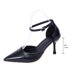 thumbnail image 5 of Correas de Tacón para Tacones Altos de Moda Y Versátil de las Mujeres de Tamaño Mayor Correa de Hebilla Zapatos de Dedo Cerrado Estilo Primavera / Verano Zapatos de Tacones Altos Modernos Y Cómodos Z, 5 of 9