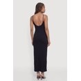 thumbnail image 3 of Women's Ribbed Knit Maxi Cami Dress with Side Slit, 3 of 3
