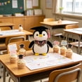 thumbnail image 5 of Plush Penguin Stuffed Animal Doll for Man Women Girls Boys Graduation Congratulatory Party Gifts, 8.7in, 5 of 6