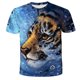 thumbnail image 1 of 2022 Hot Sale Lion Children's 3D Printing Short Sleeve T-Shirt Summer O Neck Short Sleeve Fashion Casual Top Oversized T-Shirt5T Gong Bohan LED, 1 of 2