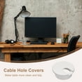 thumbnail image 5 of Uxcell 2Pack 1.38Inch/35mm Cable Hole Cover ABS Desk Cable Wire Cord Grommet, White, 5 of 6
