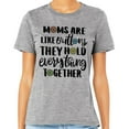 thumbnail image 2 of Moms Are Like Buttons Shirt Unisex 4X-Large Grey, 2 of 5