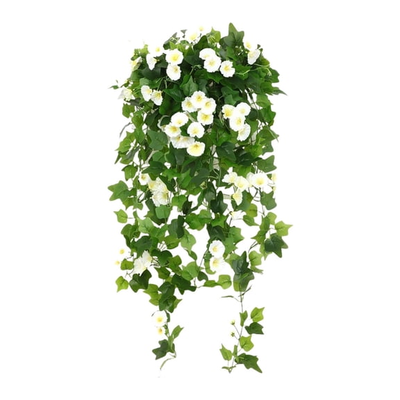 Clearance Artificial flowers under $5,Artificial Simulation Morning Glory For Outdoor Spring Decoration Outdoor Synthetic Plastic Fabric Morning Glory Petunia Wisteria Suitable For Home Decorati