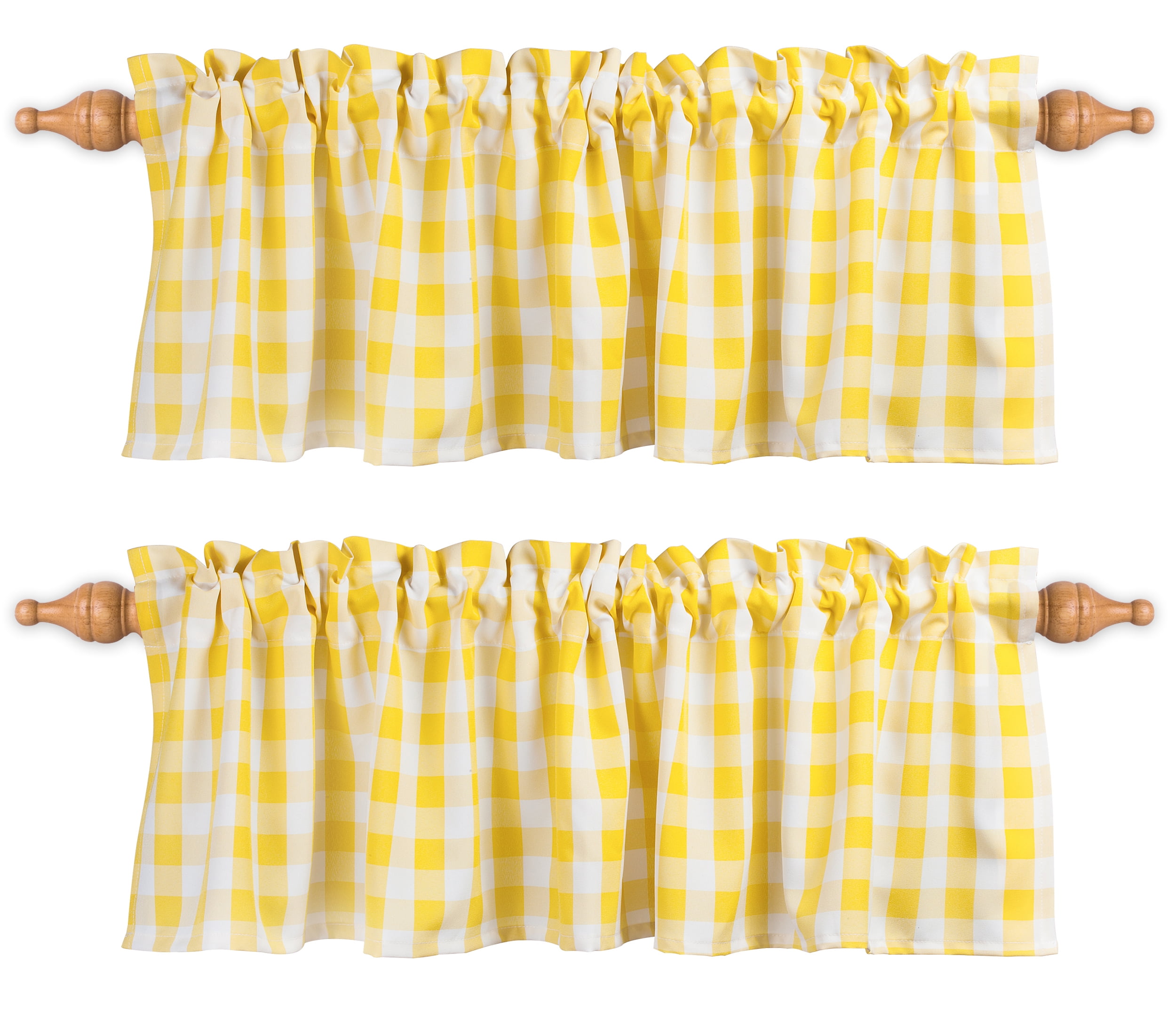 Aiking Home Collection Indoor Polyester Semi-Sheer Rod Pocket Valances