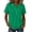 Green-tshirts for women, variant on YanHoo Summer Shirts for Women Lapel Button Up Short Sleeve T-Shirts Loose Fit Pullover Tops Casual Solid Color Tee