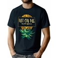thumbnail image 1 of Camiseta de algodón 100 % con diseño de piña al revés, para mujer y hombre, 220 g, estilo casual, 1 of 7
