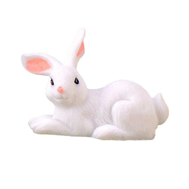 Billuyoard Adorno de conejo, práctico, creativo, encantador, exquisito, estatua de conejito vívido, interesante de conejito pequeño multifuncional Decoración del hogar Tipo 2 Billuyoard HA060073-02