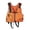 Orange, variant on Easy-to-Carry Foldable Buoyancy Vest with 3 Front Pockets, Back Reflective Strip and Emergency Whistle, Universal Size Life Jacket for Water Activity, Yellow