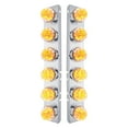 thumbnail image 2 of United Pacific 31979 PB SS Front Air Cleaner Bracket w/12X 17 LED Watermelon Lights & SS Bezels -Amber LED/Clear Lens, 2 of 4