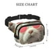 thumbnail image 4 of Fotbe Floral Sunglasses Cat Art Cangurera Cuadrada con Estampado de Doble Capa, Bolsa de Cintura Ajustable Mini para Hombres y Mujeres, 4 of 9