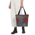 thumbnail image 5 of Pofeuu Ladybug Print Women Fashion Shoulder Handbags Top Handle Satchel Bags Tote Shoulder Shopping Bag Stylish Canvas Tote Bag, 5 of 6