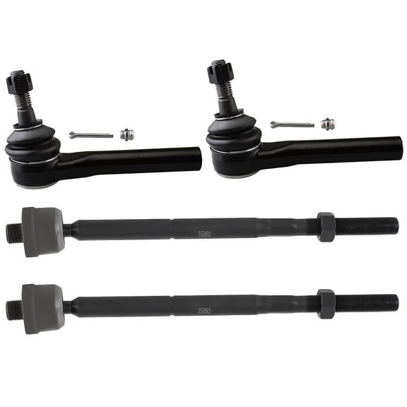 SCITOO 4pcs Suspension Kit Inner Outer Tie Rod End Fit 2015-2019 Escalade 2014-2018 For Silverado 1500 2015-2019 Suburban Tahoe 2014-2018 For GMC Sierra 1500 2015-2019 For GMC Yukon/Yukon XL