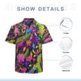 thumbnail image 7 of High Quality Hawaiian Shirts for Men Short Sleeve Aloha Beach Shirt Floral Summer Casual Button Down Shirts Blouses SDJAFO, 7 of 7
