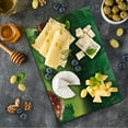 thumbnail image 5 of Mushroom Cutting Board, Fly Agarics Wonderland Lawn Meadow Scenery Greenwood, Decorative Tempered Glass Cutting and Serving Board, Small Size, Apple Green Fern Green, by Ambesonne, 5 of 5