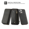 thumbnail image 3 of SaniMore Case for iPhone 14 Pro 6.1" 2022, [Crossbody Lanyard & Wrist Strap] 2 in 1 Zipper Wallet Case [Detachable] Card Holders Cash Pocket] Shockproof Anti-fall All-around Protective Cover, Black, 3 of 12
