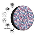 thumbnail image 4 of Rateoe white flower Skull blue Pattern Tire Cover Wheel Protectors Weatherproof Wheel Covers Universal Fit for Trailer Rv SUV Truck Camper Travel Trailers Accessories-17 inch, 4 of 6