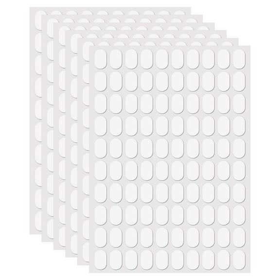 Uxcell 600pcs Sticky Tack for Wall Hanging, Removable Adhesive Poster Putty, Double-Side Mounting Putty for Hanging Pictures and Museum Art (8mm x 13mm)