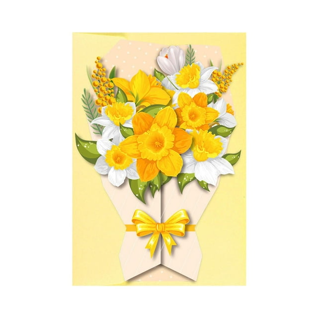 Tarjetas de felicitación Tarjeta de felicitación 3D Tarjeta de bendición navideña, Tarjeta del Día de Acción de Gracias, sobre para cumpleaños , amarillo claro mayimx Ramos Tarjetas de felicitación