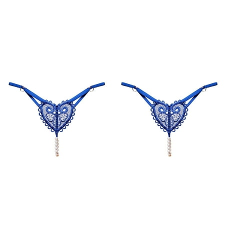 2 Pack Women Thong Panties Thong Lace Pants Ladies Briefs Underwear Women Lingerie Garter Lace up Bodysuit Romper plus Size Stockings for Women Lingerie Maternity Lingerie Pants Lingerie