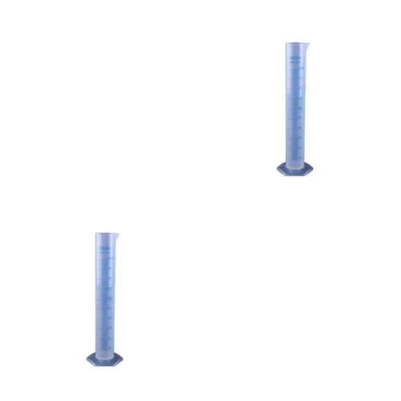 Scienceny Cilindro de medición de plástico Escala transparente Cilindros graduados Tubo de prueba de líquido para herramientas de laboratorio Type6 NO6