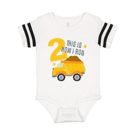 

Inktastic Dump Truck 2nd Birthday Gift Baby Boy or Baby Girl Bodysuit