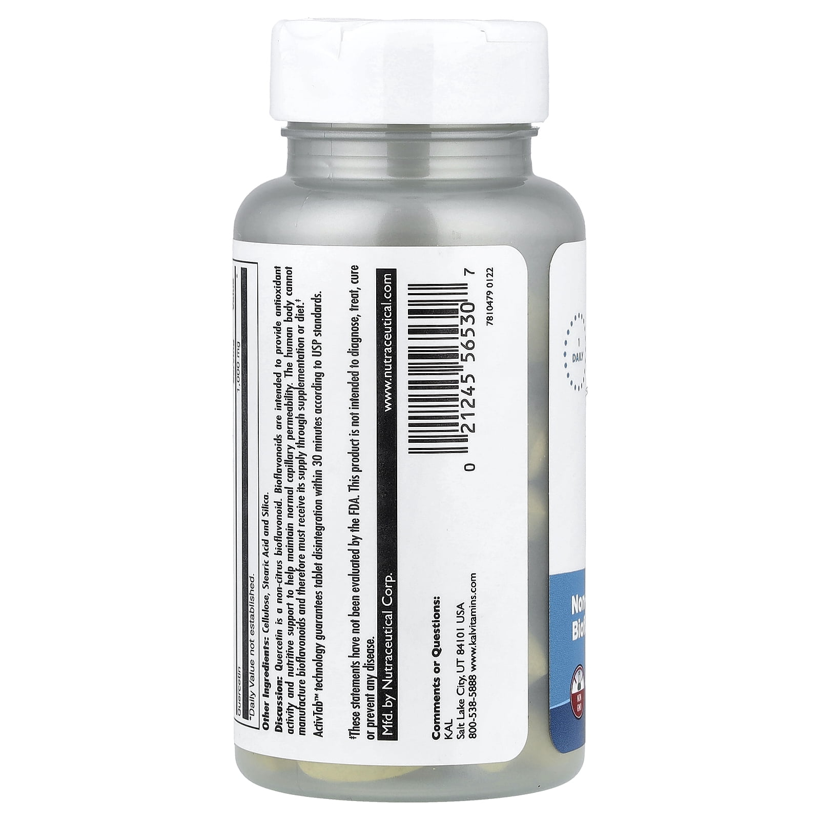 KAL Quercetin, 1,000 mg, 60 Tablets