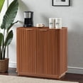 thumbnail image 2 of Tcbosik 2 Doors Buffet Sideboard, Modern Storage Cabinet with Adjustable Shelf, Coffee Bar Cabinet, Credenza for Dining Room, Living Room, Kitchen, Entryway, Walnut, 2 of 9