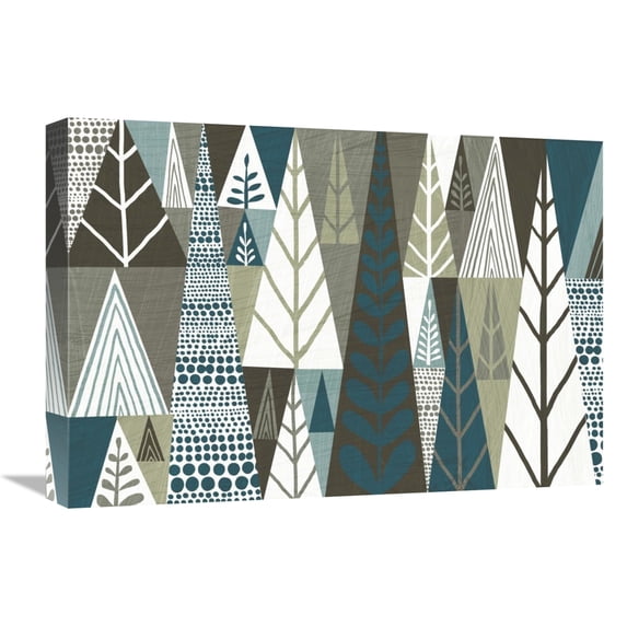 Global Gallery's 'Geometric Forest' By Michael Mullan Stretched Canvas Wall Art