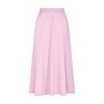 thumbnail image 4 of SHTXOZHI Women's Summer Maxi Skirt A-Line Drawstring High Waist Beach Long Skirts with Pockets, 4 of 7