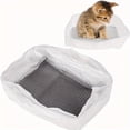 thumbnail image 2 of Cat Litter Box Liners 10 Count XL Litter Box Liners - Leak Resistant Disposable Liners with Drawstring & Drain Holes, Fits Most Cat Litter Boxes, Thick & Durable (18X13.7X6.6 in), 2 of 8