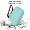 thumbnail image 3 of For Airpods Case Compatible With Airpods 1 & 2 Front-Led Visible Case Cover Skin With Carabiner Scratch-Resistant Case-Mint Green, 3 of 6