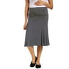 Women's Maternity Striped Calf-Length Skirt