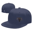 thumbnail image 4 of DouZhe Flat Brim Cap Snapback Hat, Ram Goat Zentangle Prints Adjustable Blue Adult Baseball Cap, 4 of 6