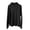 Black, variant on Women Ruffle Trim Half Turtleneck Long Sleeve Thermal Top Soft Skin-Friendly Solid Basic Layering Shirt Multi Fresh Color Windproof Warm Winter Base Layer