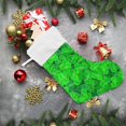 thumbnail image 6 of Coolnut 17.7 Inch Christmas Stockings, 1 PCS Plant Clover Presonalized Large Stocking Sock for Family Holiday Xmas Party Decorations, 6 of 7