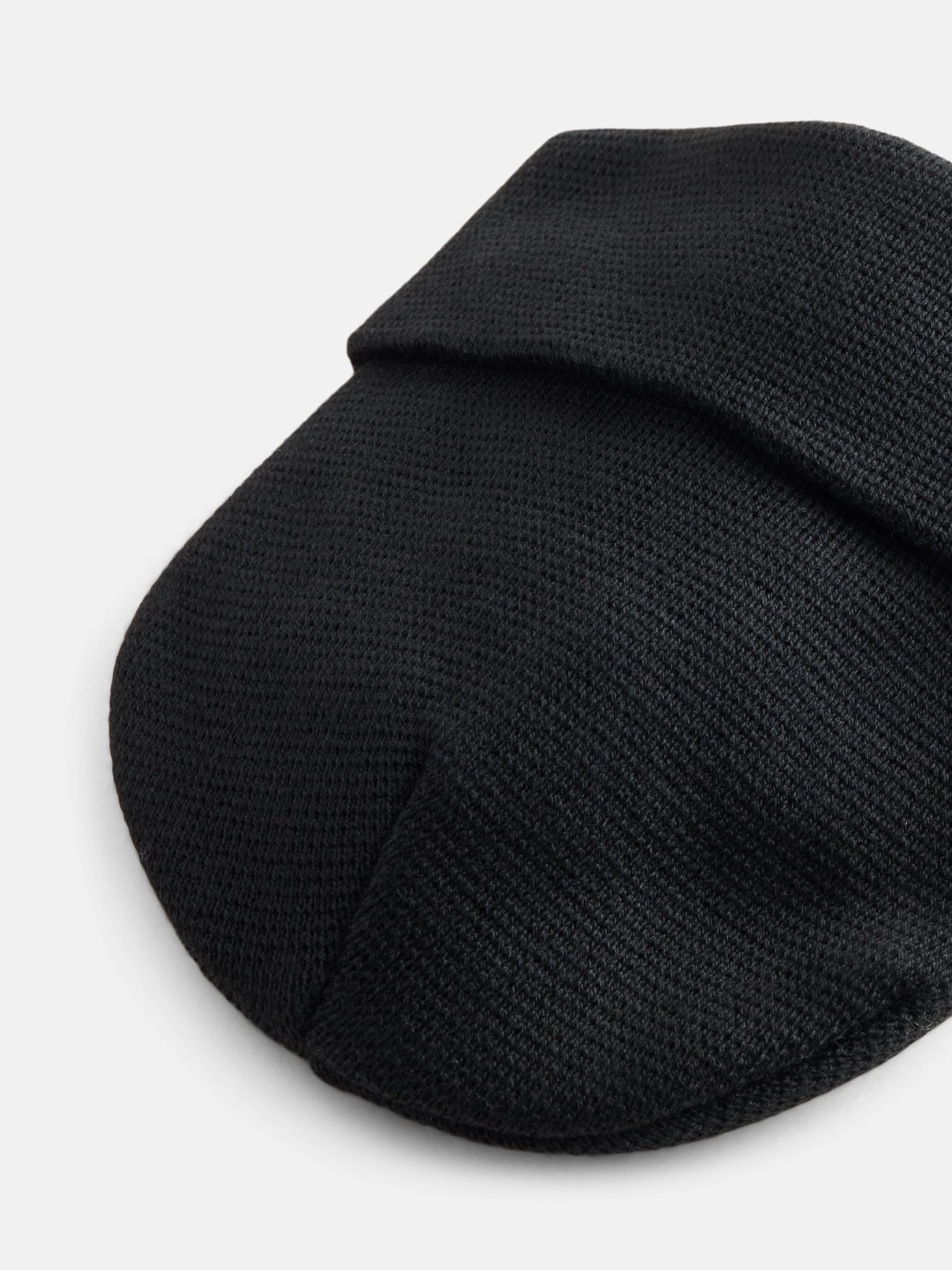 George Men's Waffle Knit Beanie Hat, Black