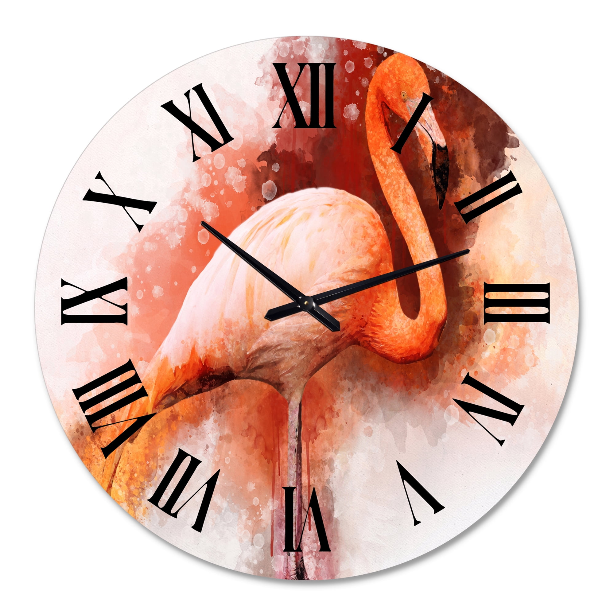 Designart 1 in Quartz Farmhouse Wall Clock