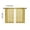 Yellow, variant on COM1950s Semi-Sheer Room Divider Curtains, 2-Pack Linen Feel Window Treatment for Kitchen, Light Filtering Valance for Bathroom Bedroom, 25 X 31 Inches