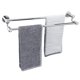 thumbnail image 1 of Tocten Toallero De Baño Doble – Toallero De Acero Inoxidable Sus304 Grueso Para Accesorios De Baño, Toallero Doble, Toallero De Pared Resistente (Cromado 24), 1 of 5