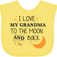 thumbnail image 3 of Inktastic I Love My Grandma to the Moon and Back Boys or Girls Baby Bib, 3 of 4