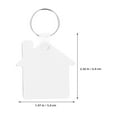 thumbnail image 2 of BESTOYARD Blank Engraving Keychain White Aluminum Alloy 8Pcs, 2 of 8