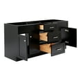 thumbnail image 5 of Ariel Hamlet 72 In. Double Sink Base Cabinet In Black, 5 of 8