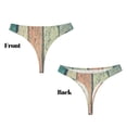 thumbnail image 3 of Balery Hardwood Tangas de Algodón para Mujer con Estampado – Ropa Interior Sexy, Transpirable, G-string-Small, 3 of 6