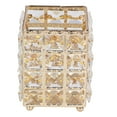 thumbnail image 1 of Porta brochas de maquillaje estilo europeo, taza de almacenamiento de maquillaje para baño, hogar, dormitorio, oficina, dorado, 1 of 14