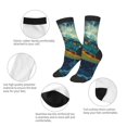 thumbnail image 3 of Goofa Surfing Turtle Pattern Children's Crew Socks, Kids' Daily Wear and Sports Socks, Breathable Socks, Sports Socks, Moisture-Wicking Socks for Children, 3 of 6