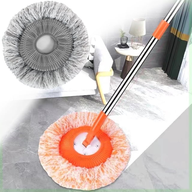 Fiudx Paño de Repuesto para Fregona, Cabezal de Limpieza Suave y Absorbente, Hebillas de Tensión Ajustables, Reutilizable para El Hogar, La Oficina y El Baño, Uso Multisuperficie, Tamaño de 28 Cm, 1