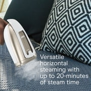 Conair Handheld Garment Steamer for Clothes, Turbo ExtremeSteam 1875W Fabric Steamer, Portable Handheld Design, Strong Penetrating Steam, White/Champagne