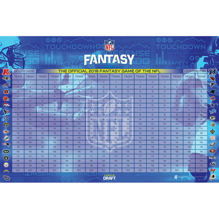 NFL 2018 Fantasy Football Draft Kit - No Size (Best Nfl Fantasy Draft)