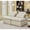 Beige, variant on Armless 2-Seat Sofa with Soft Corduroy, Neck & Waist Support / Relaxing in Apartment