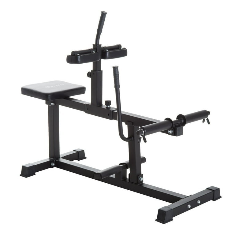 Soozier Adjustable Steel Seated Calf Raise Exercise Strength Training Gym Equipment
